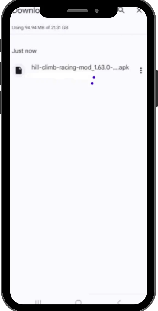 Hill Climb Racing Mod APK V1.67.0 2025 (Unlimited Money) 3 install hill climb racing mod apk file