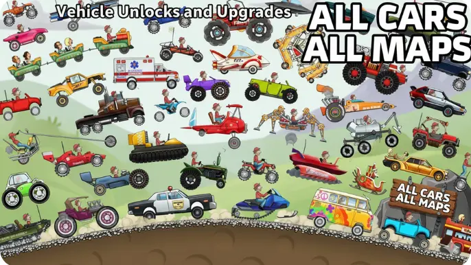you can unlock vehicles in extensive range