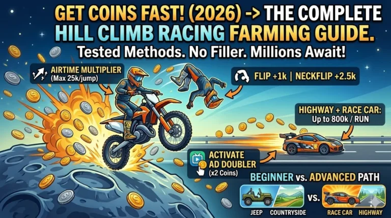 Hill Climb Racing coin farming
