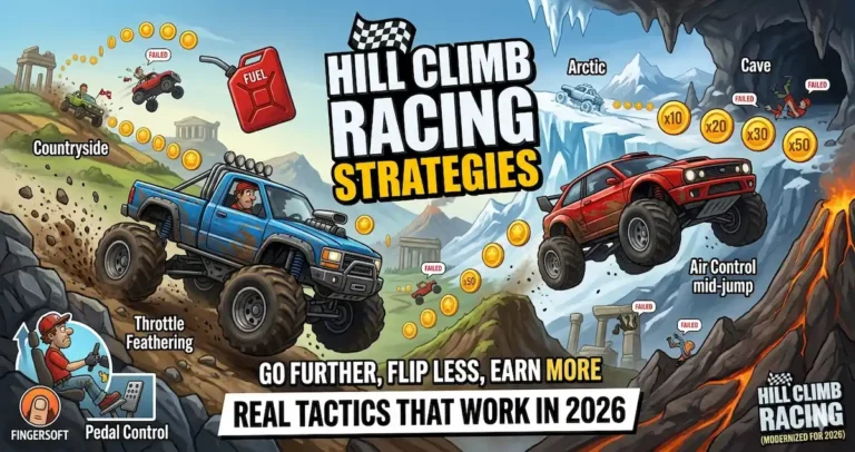 hill climb racing strategies